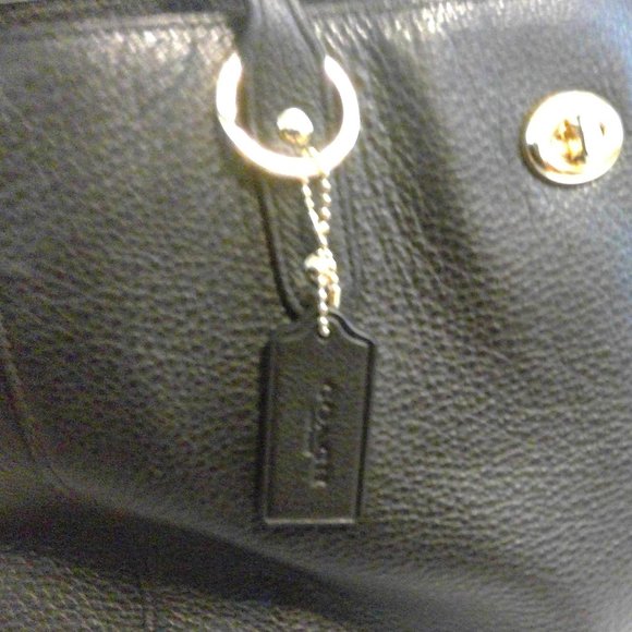 Coach Black Leather Carryall - Picture 3 of 7